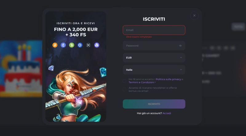 casinobello login page